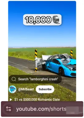 Copy the video url